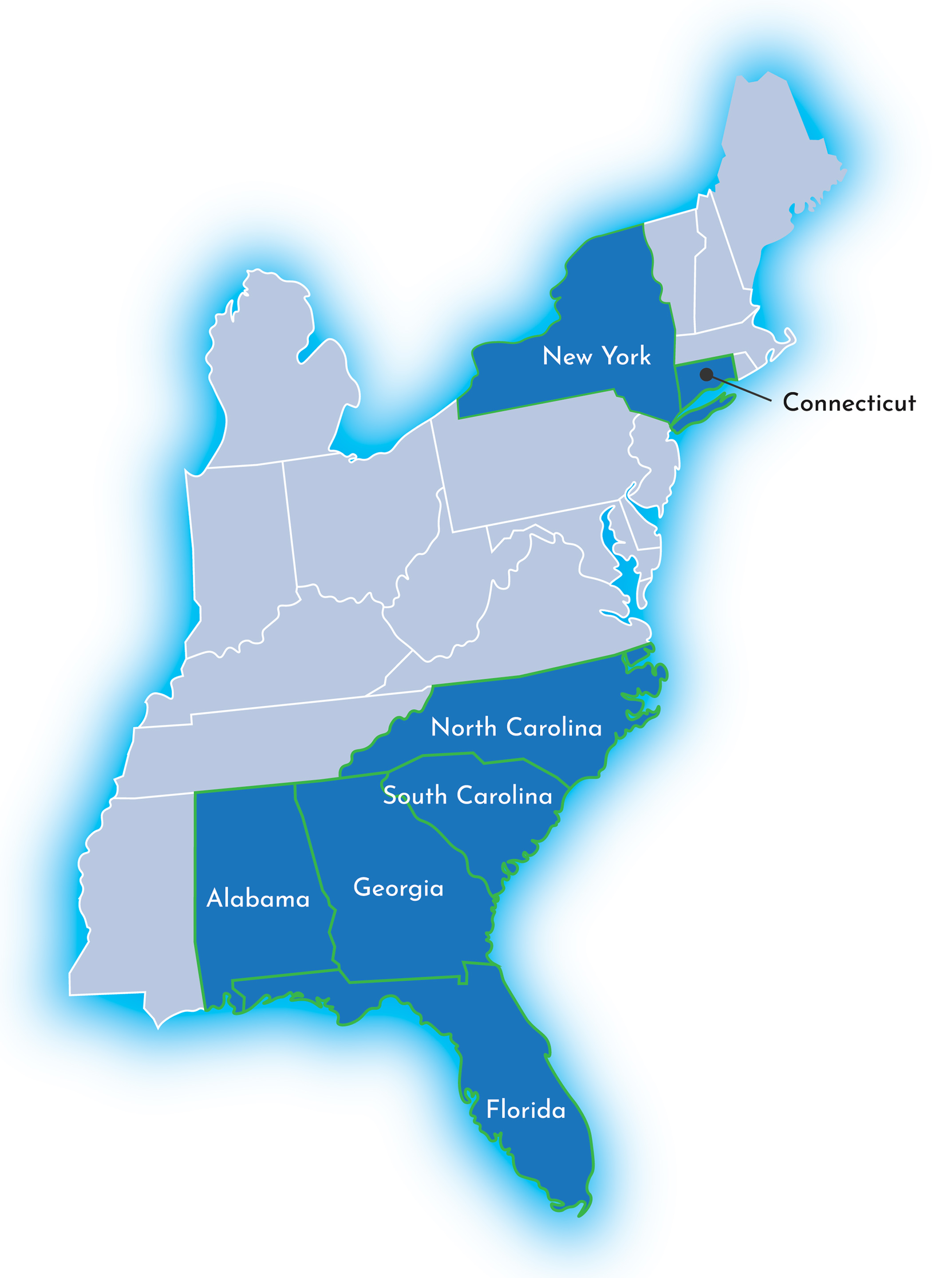 Locations and Service Area